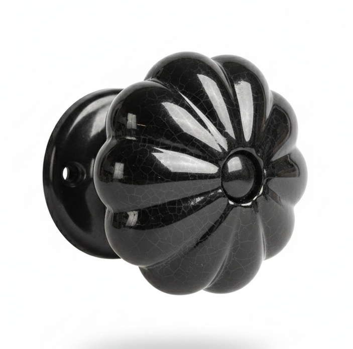 Fluted Porcelain Centre Door Knob