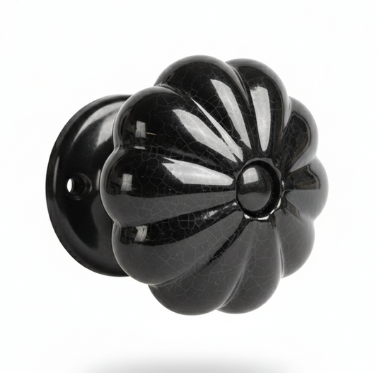 Fluted Porcelain Centre Door Knob