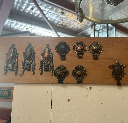 Solid Brass Victorian Hat & Coat Hooks