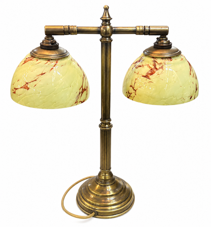 Twin Shade Banker’s Lamp