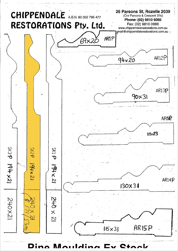 Pine Skirting 2P