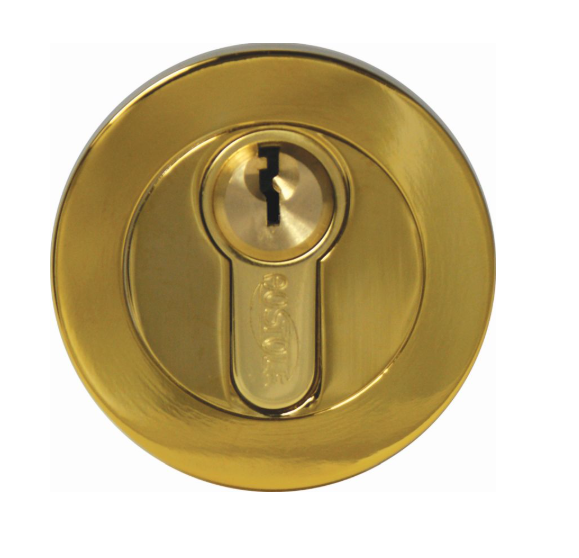 Architectural Euro Escutcheon - PVD Polished Brass - 40mm