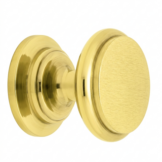 Cupboard Knob Pull - PVD Polished Brass - 25mm