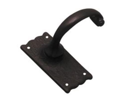 Lever Latch Iron - Matt Black - 118mm x 55mm
