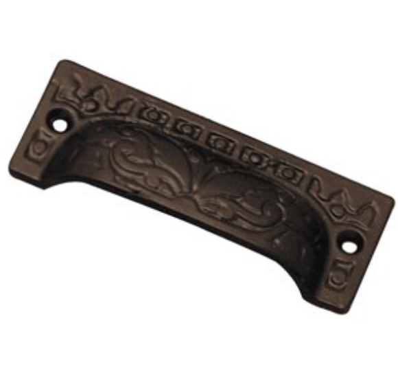 Drawer Pull - Black Iron - 16mm