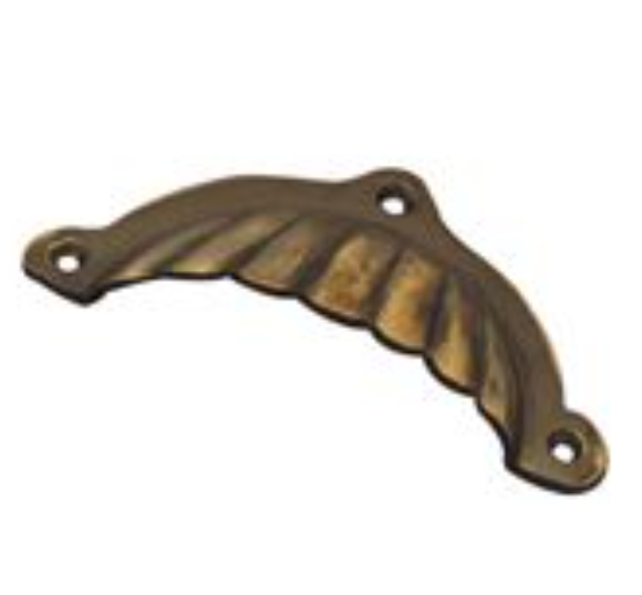 Fluted Drawer Pull - Antique Bronze - 100mm