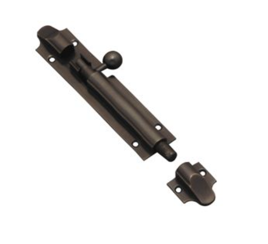 Barrel Bolt Victorian - Antique Bronze - 75mm