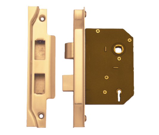 High Security Skeleton Key Entrance Lock 57mm C/C - 45mm & 60mm Rebated Backset