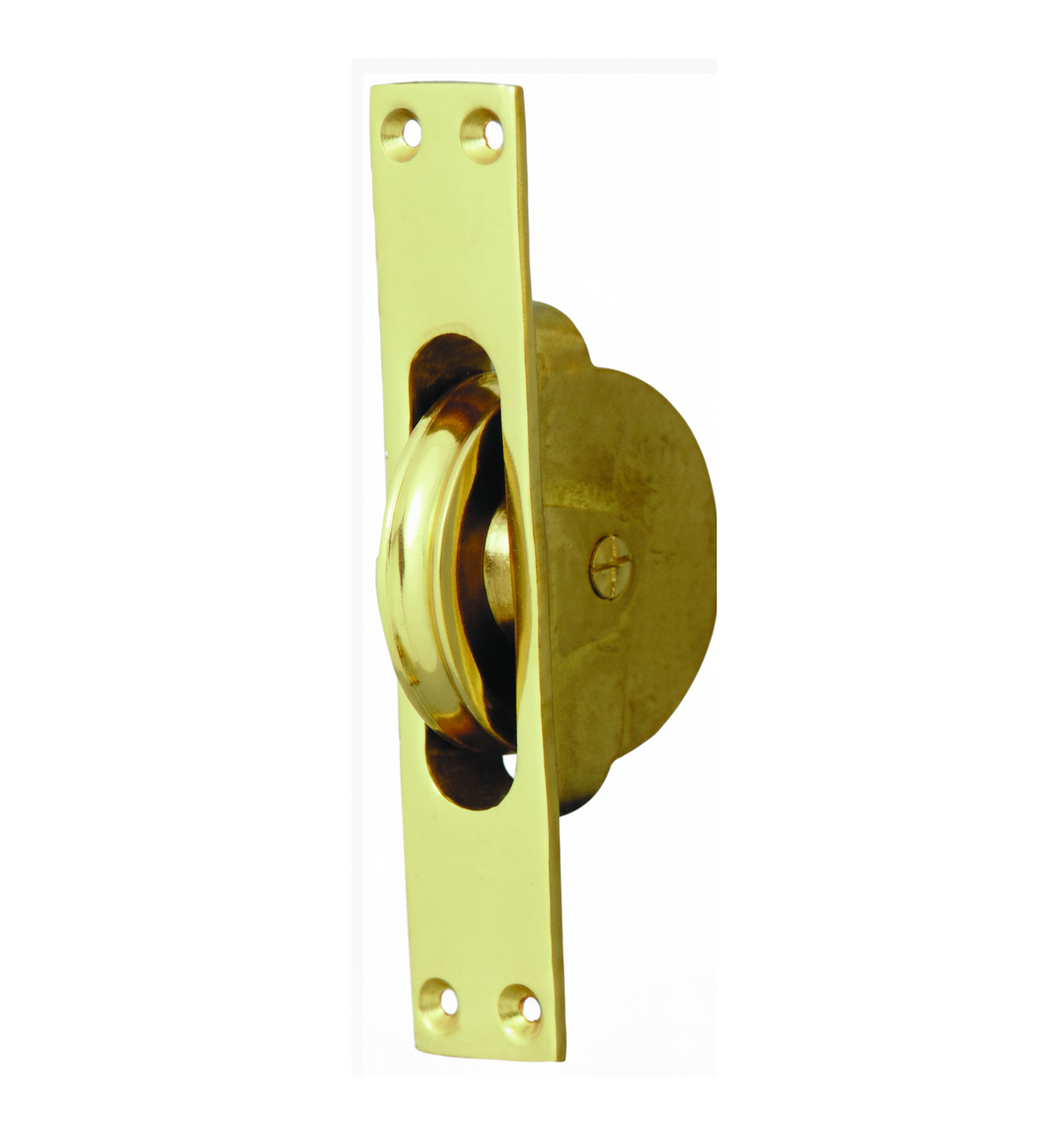 Sash Cord Pulley Bearing Mechanism - Polished Brass