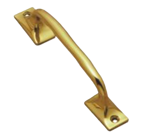 Pull Handle Victorian - Polished Brass - 150mm