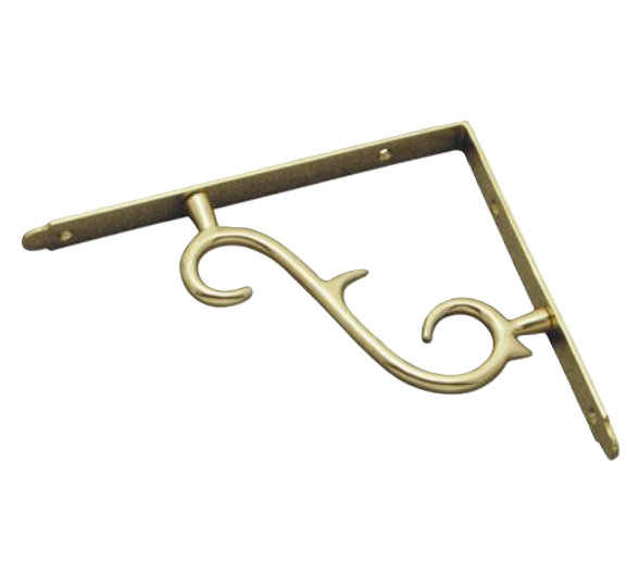 Shelf Bracket Polished Brass - 160mm x 270mm