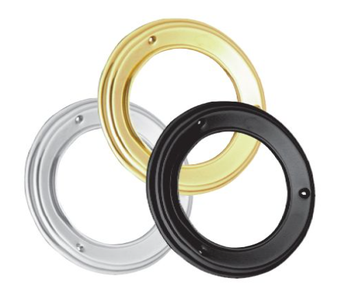 Newspaper Holder Round - Polished Brass - 140mm