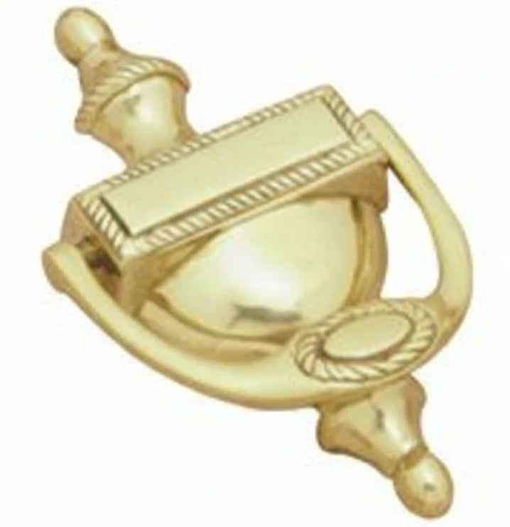 Georgian Knocker - Polished Brass - 165mm
