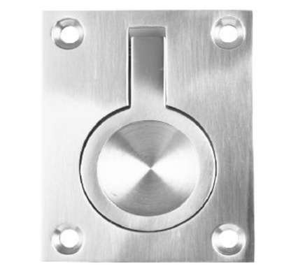 Square Flush Ring Polished - 45mm x 62mm
