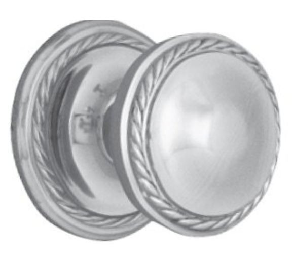 Centre Door Knob Georgian - Polished Chrome