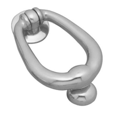 Contemporary Knocker Oval - Chrome Plated - 150mm x 100mm