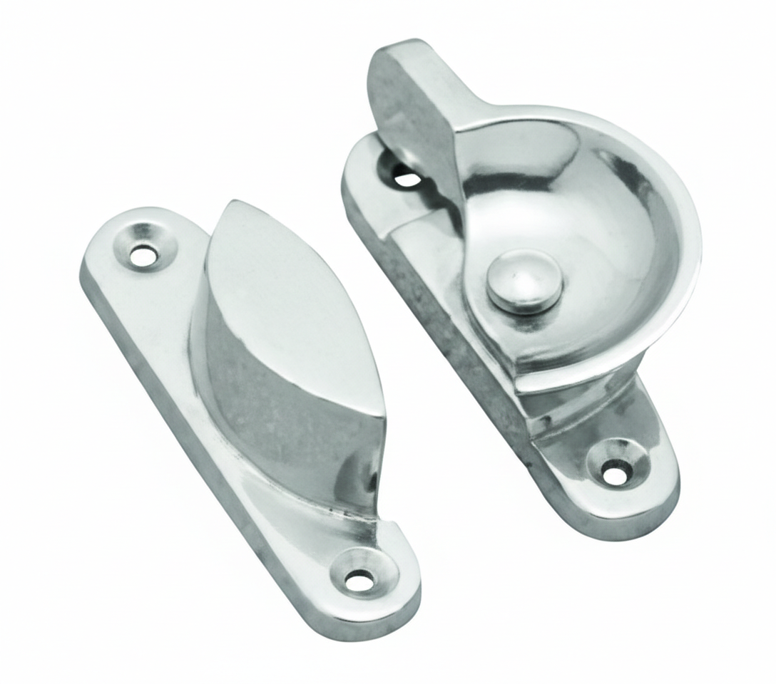 Sash Fastener Fitch - Chrome Plated - 65mm