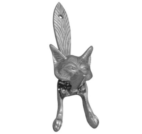 Fox Door Knocker - Chrome Plated