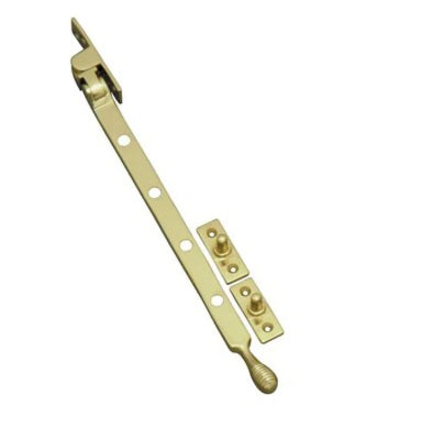 Casement Window Stay, Ribbed End/Pineapple - 300mm