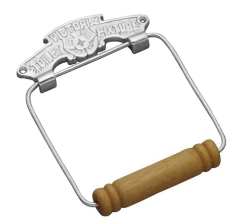 Victorian Toilet Roll Holder - Chrome Plated