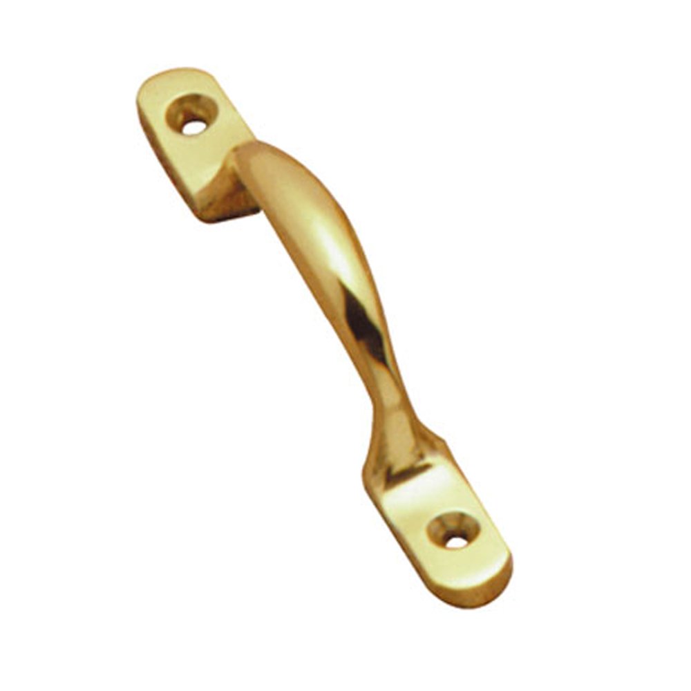 Pull Handle - Polished Brass - 100mm