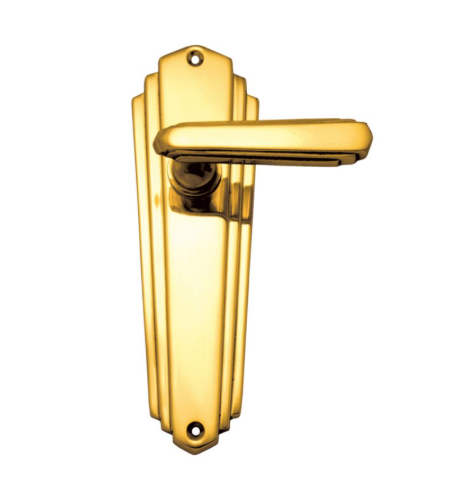 Art Deco Lever Latch Passage Set