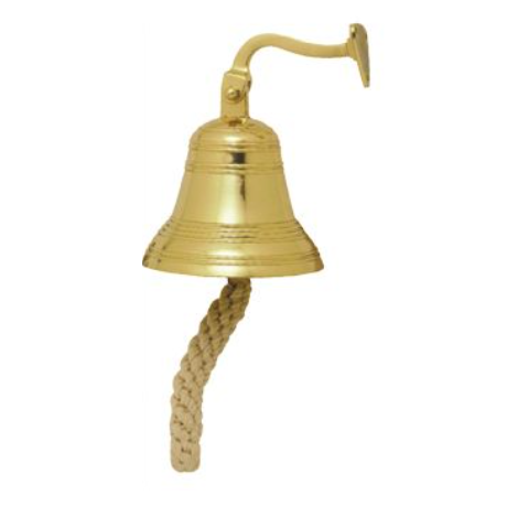 Ship Bell - Polished Brass - 160mm