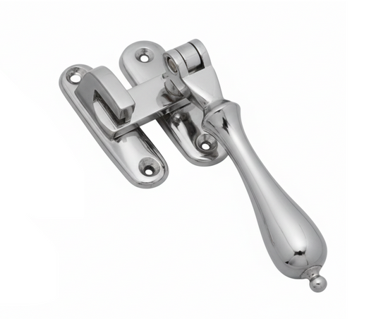 Teardrop Casement Fastener - Satin Chrome - 100mm