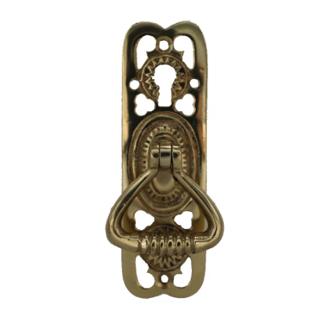 Cabinet Fitting - Polished Brass - 95mm x 30mm