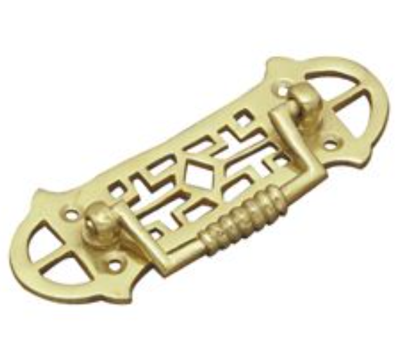 Cabinet Fitting - Polished Brass - 27mm x 58mm