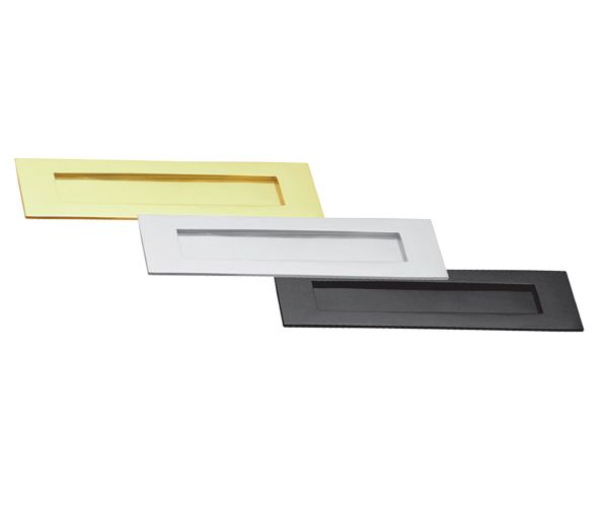 Letter Plate - 100mm x 375mm - Polished Brass