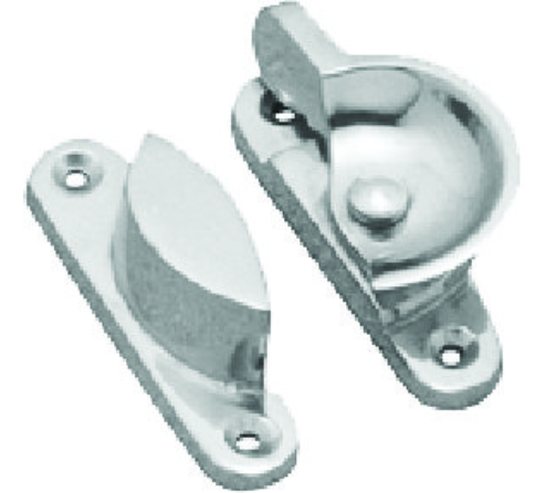 Sash Fastener Fitch - Satin Chrome - 65mm