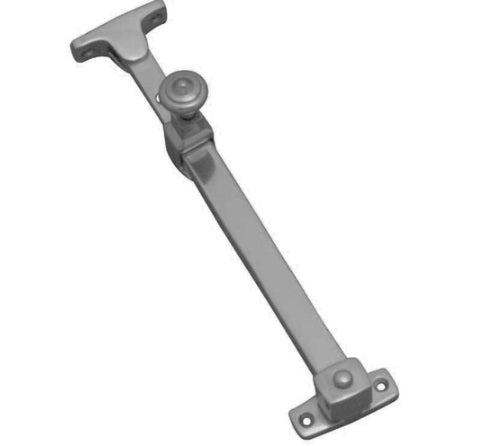 Casement Stay Telescopic Extendible Locking Pin - Satin Chrome - 300mm