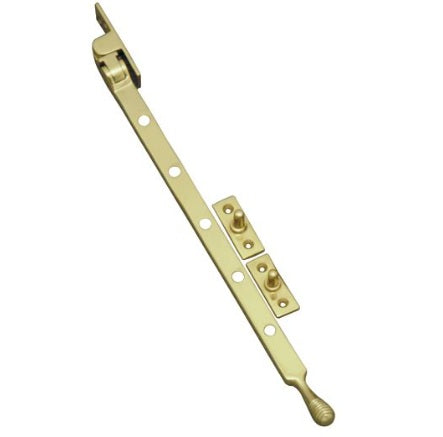 Casement Stay Beehive - Polished Brass - 300mm