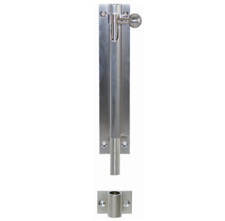 Barrel Bolt 25mm Throw - Satin Chrome - 200mm