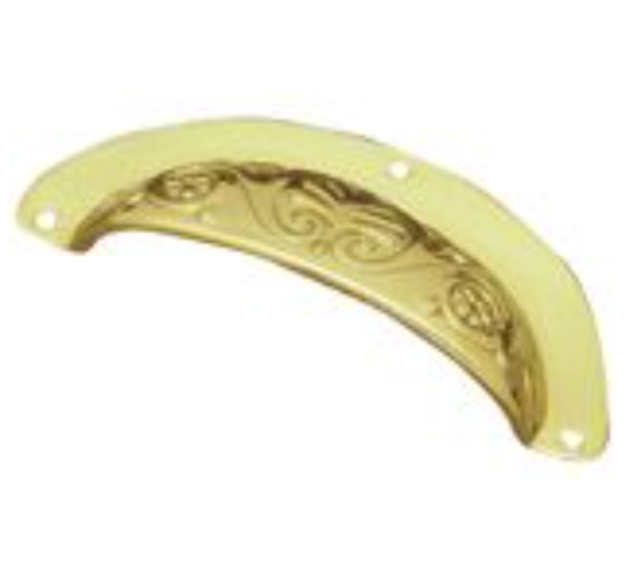 Drawer Pull - Polished Brass - 95mm