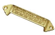 Drawer Pull - Polished Brass - 100mm