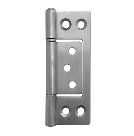 Hirline Fast-Fix Hinge - Stainless Satin Steel -  89mm x 35mm x 2mm