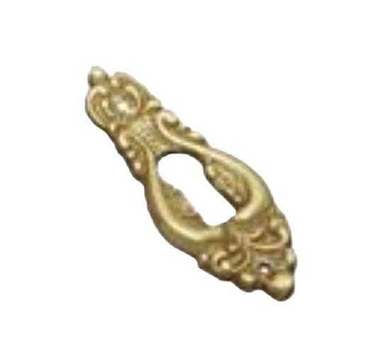 Escutcheon - Polished Brass, 50mm x 20mm