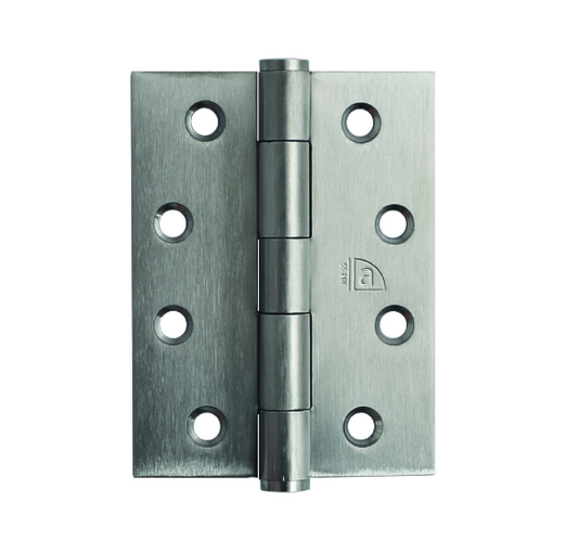 Fixed Pin Hinge - Stainless Satin Steel - 100mm x 75mm