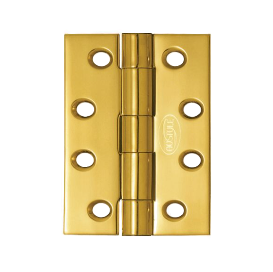 Butt Hinge Fixed Pin - Polished Brass - 76mm x 41mm