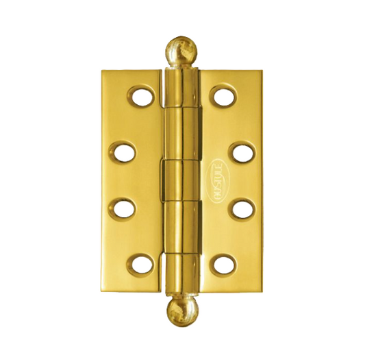 Butt Hinge Loose Pin - Polished Brass - 100mm x 100mm