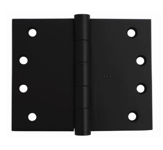 Broad Butt Hinge Fix Pin - Matt Black - 100mm x 125mm x 3mm