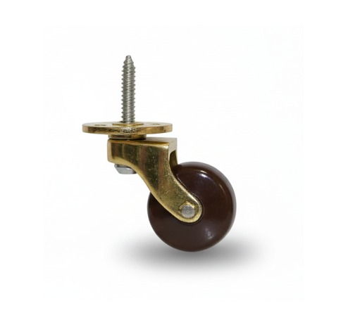 Screw Castor Brown Wheel - 29mm