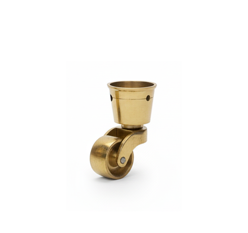 Cup Castor Brass - 25mm
