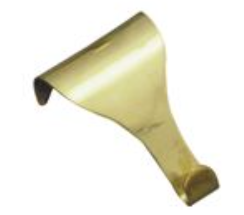 Picture Hook Plain - Polished Brass - 35mm x 50mm