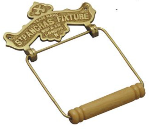 "St Pancras" Toilet Roll Holder - Polished Brass