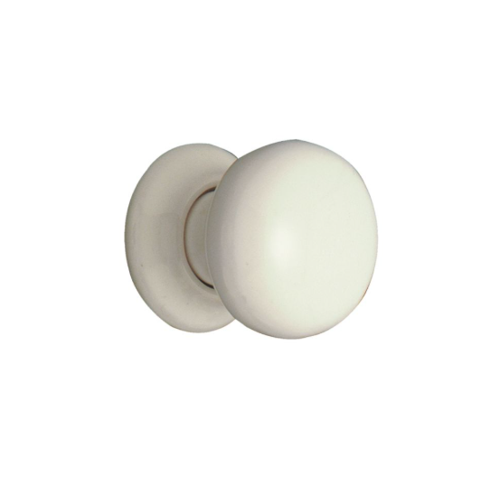 Porcelain Knob White - 32mm