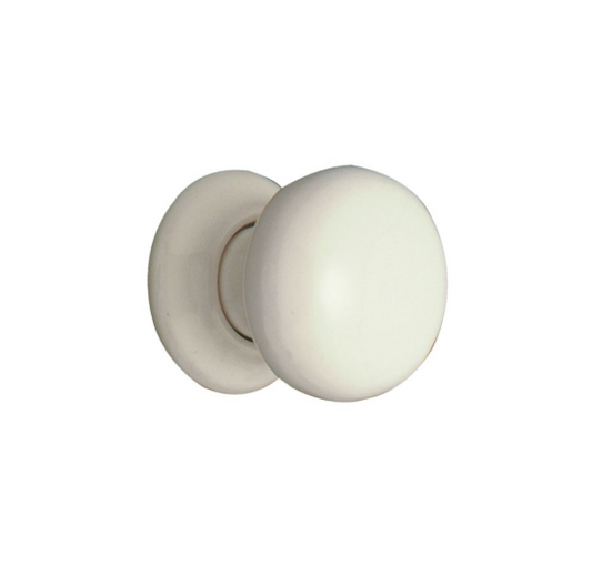 Porcelain Knob White - 32mm