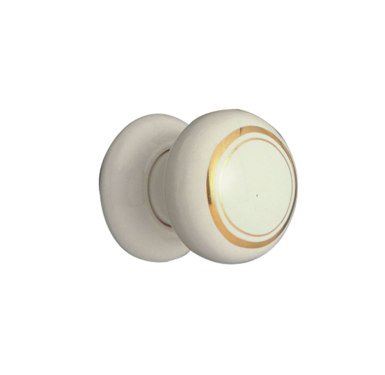 Porcelain Knob White - 32mm